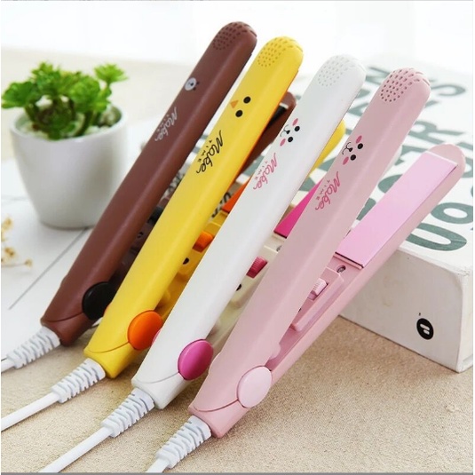 Alat Catokan Rambut Mini Karakter 2 in 1 / Catok Curly Karakter / Kemier Karakter Animals
