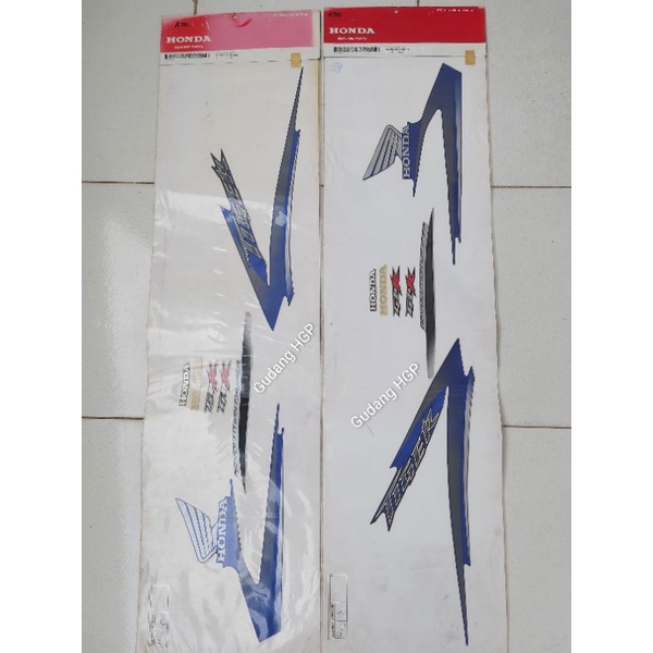 Stripe Reign Blue L & R Set Sticker Body Set Honda Tiger Revo 871X0-KCJ-650ZEL/ZER Ori Honda Genuine
