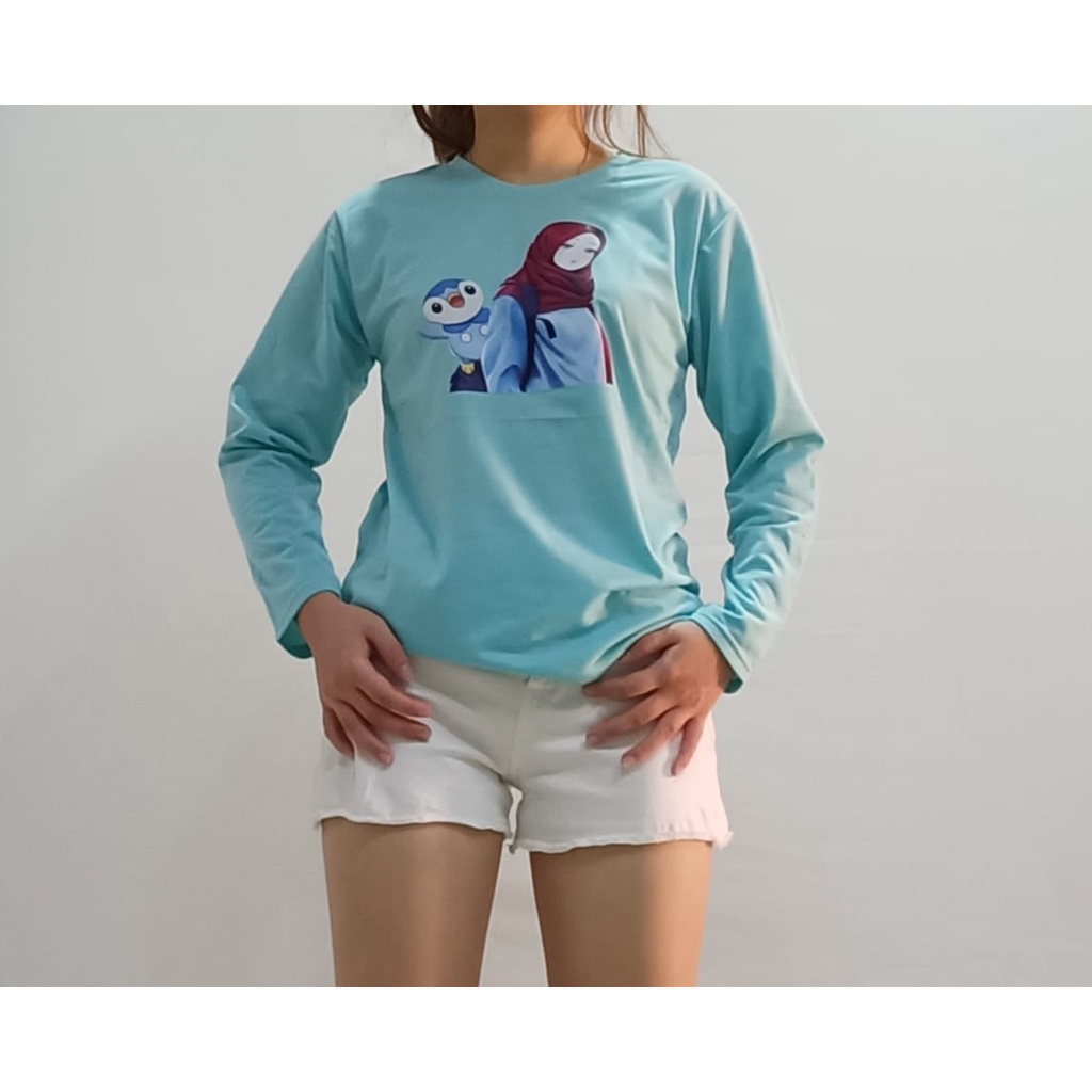 candynat mode / baju lengan panjang wanita / kaos atasan wanita lengan panjang / baju kaos kasual wa