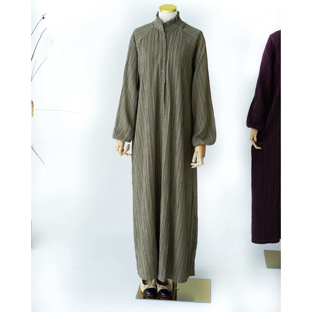 LADY ABAYA AQSAMODESTWEAR MILITARY OLIVE S
