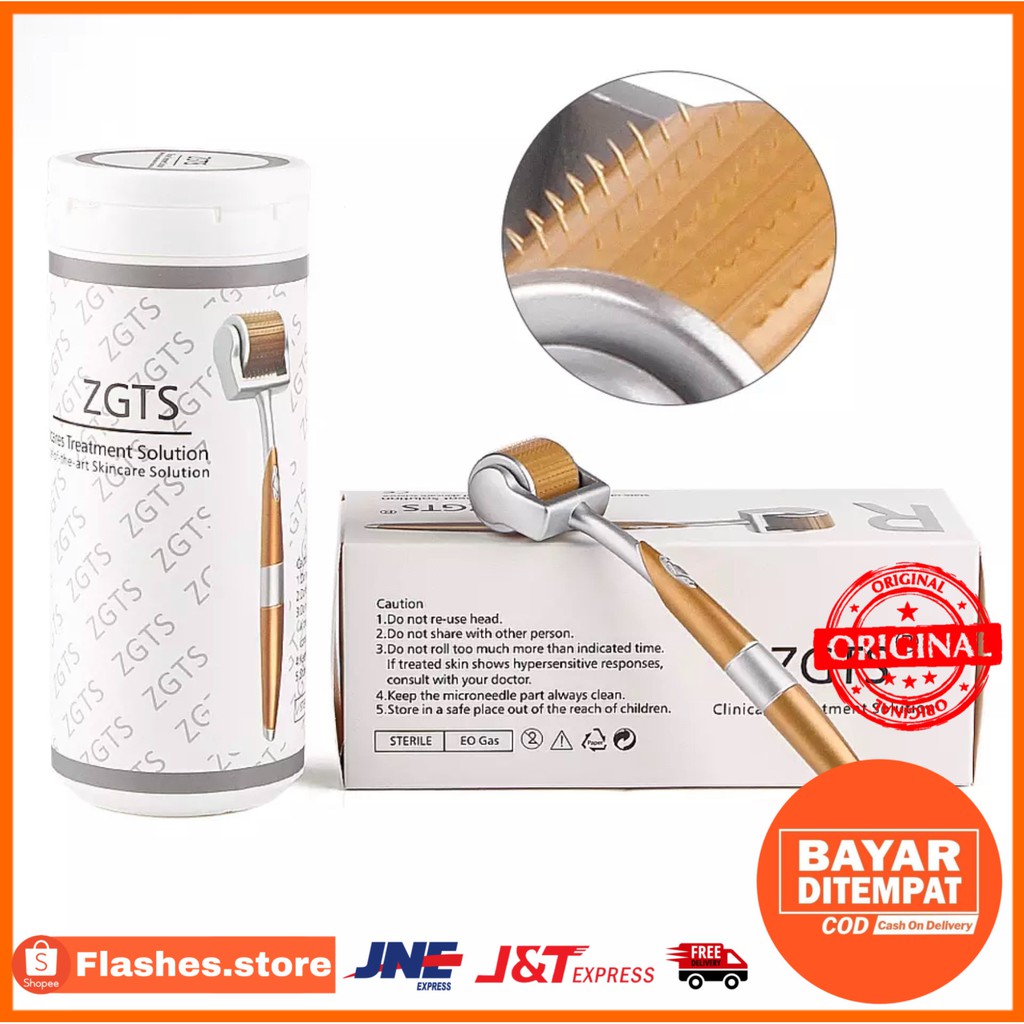 ZGTS DERMA ROLLER TITANIUM GOLD 192 NEEDLE