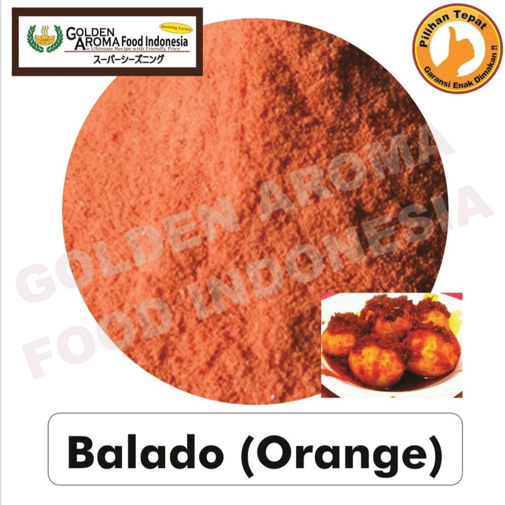 

Bumbu Tabur Rasa Balado Orange 1000gr/1kg Serbaguna Halal dan Murah