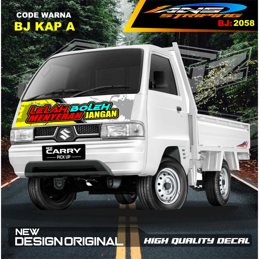 STICKER KAP DEPAN CARRY L300 PICK UP / STIKER KABIN CARRY L300 / STIKER KAP CUP DEPAN L300 PICK UP / STIKER MOBIL