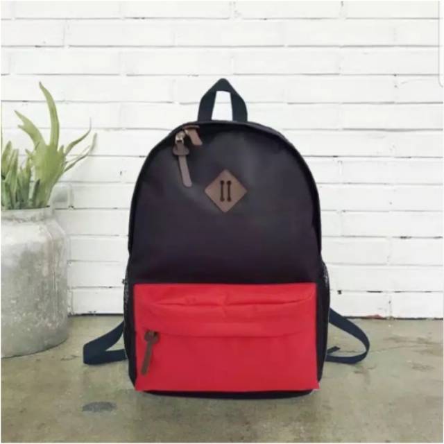 Ransel Preppy Tas Bahu Gaya Korea Pemuda Fashion Wanita Ransel Laptop Tas Sekolah untuk Remaja Anak Perempuan Anak Laki-laki Tas Buku Travel