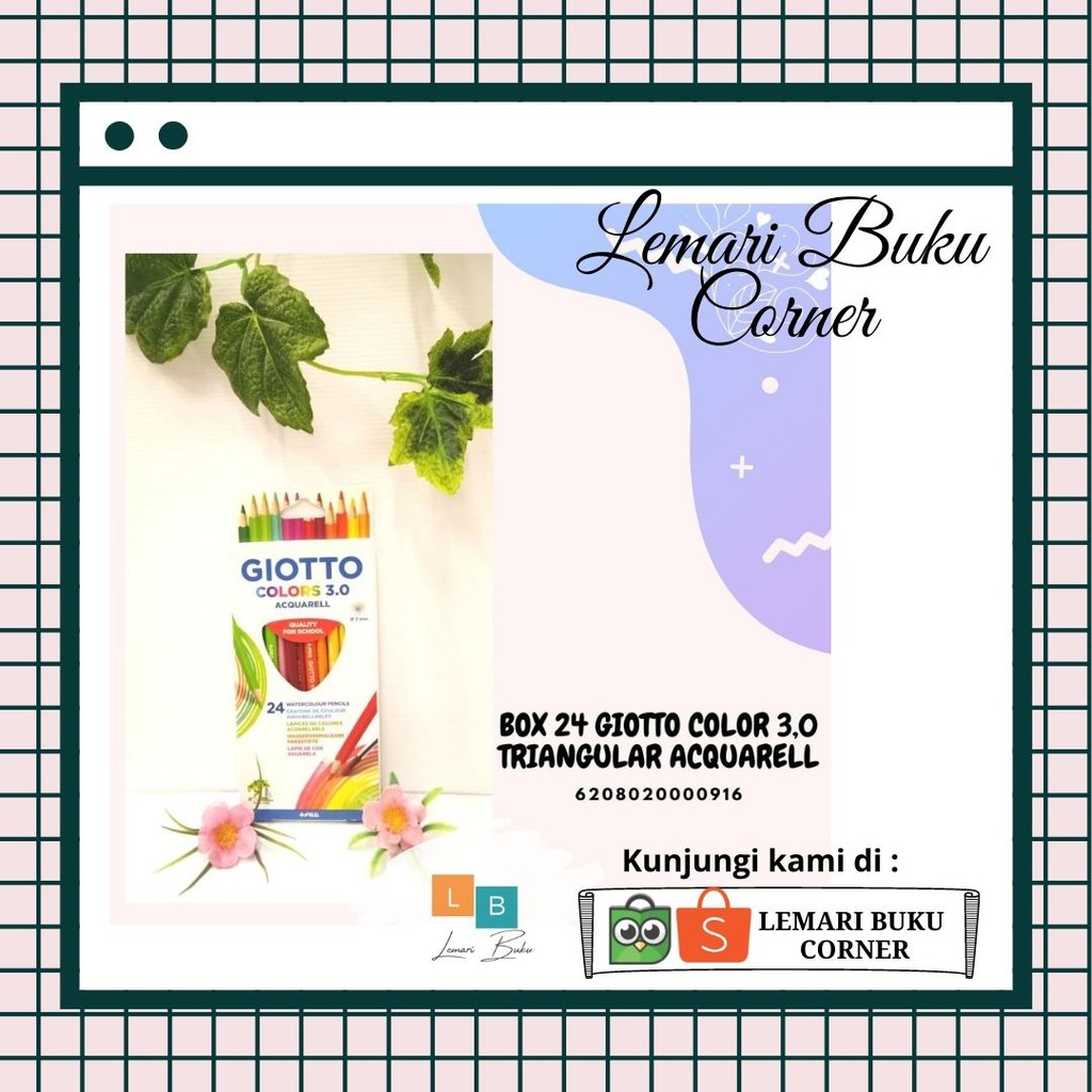 

BOX 24 GIOTTO COLOR 3,0 TRIANGULAR ACQUARELL