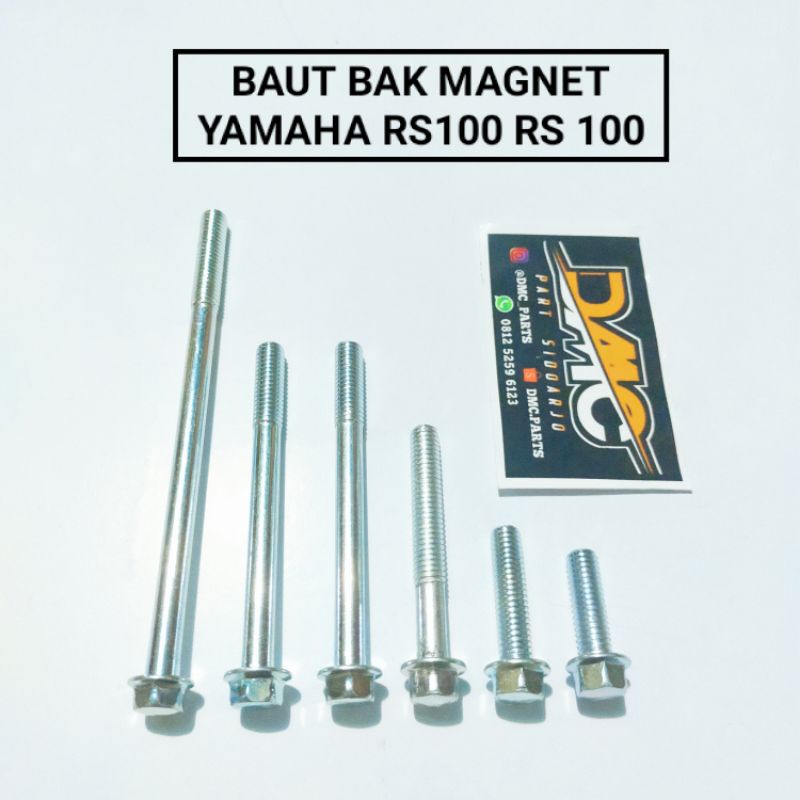 BAUT BAK MAGNET / BLOK KIRI YAMAHA RS100 RS 100. (K8) Kunci 8