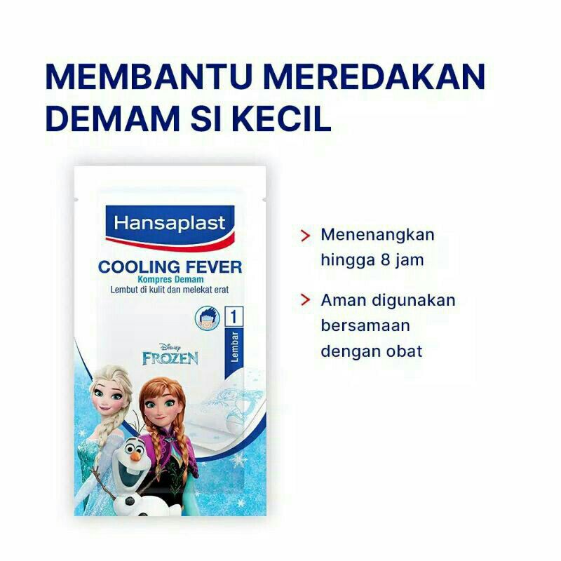 Plester Hansaplast Kain Elastis / Cooling Fever isi 1 Lembar / 10Lembar