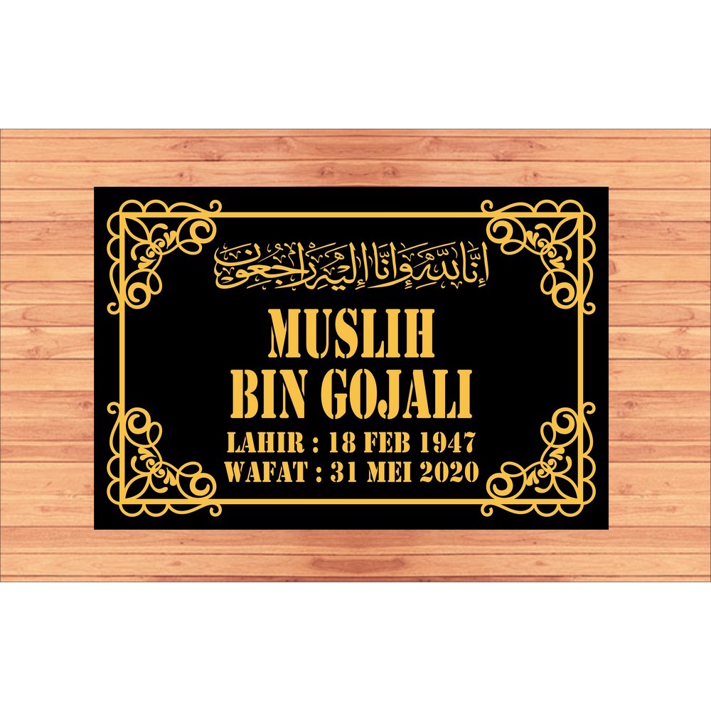 NISAN PRASASTI/NISAN AKRILIK