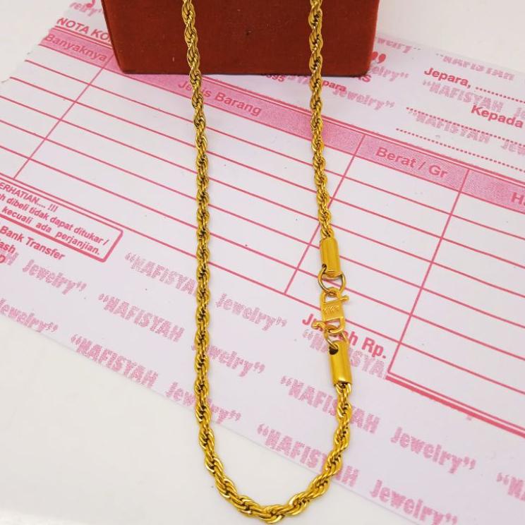 Stok terbatas.. KALUNG TITANIUM ORI MODEL TAMBANG PRIA WANITA