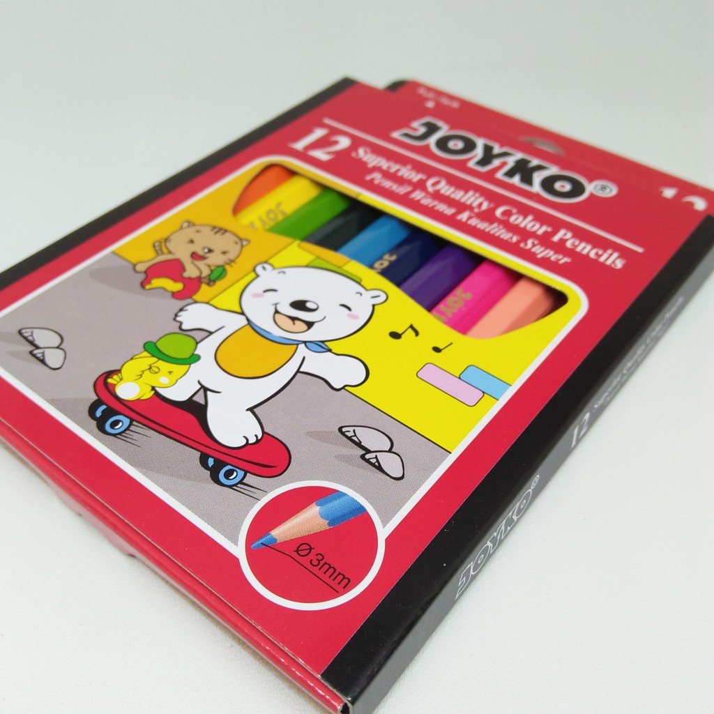 

[SET] PENSIL WARNA JOYKO CP-S12 12 WARNA PENDEK*