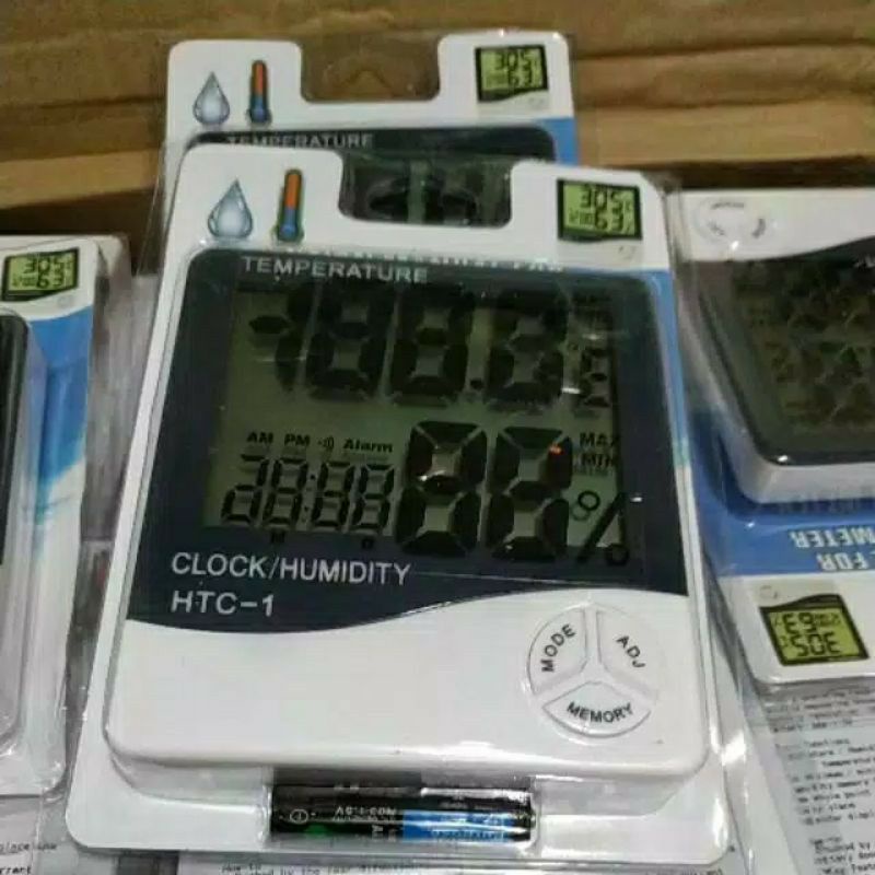 Thermometer Ruangan Digital HTC-1 / Hygrometer / Thermometer Ruangan / Termometer Digital