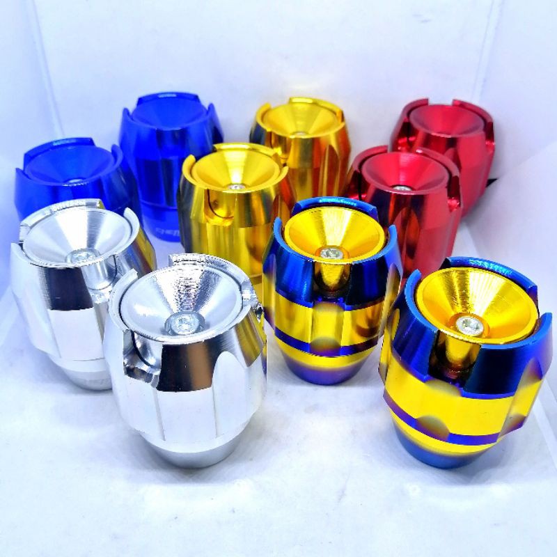 Tutup Cover Jalu As Roda Full Aluminium CNC Chems Warna Pelangi 2 Tone Universal Motor CB150R CBR MX