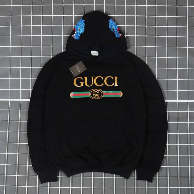 jaket sweater hoodie Gucci wolf premium terbaru murah