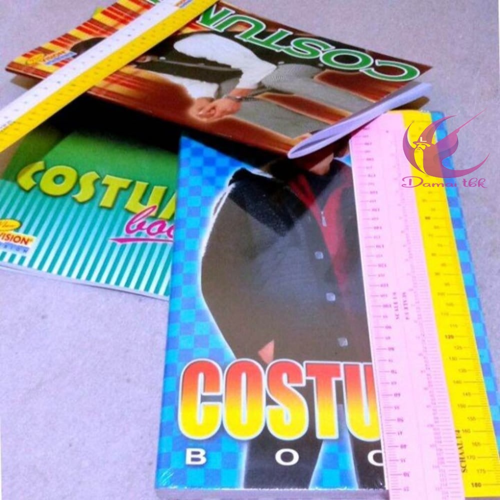 

Buku Kostom COSTUME BOOK + skala / peralatan jahit
