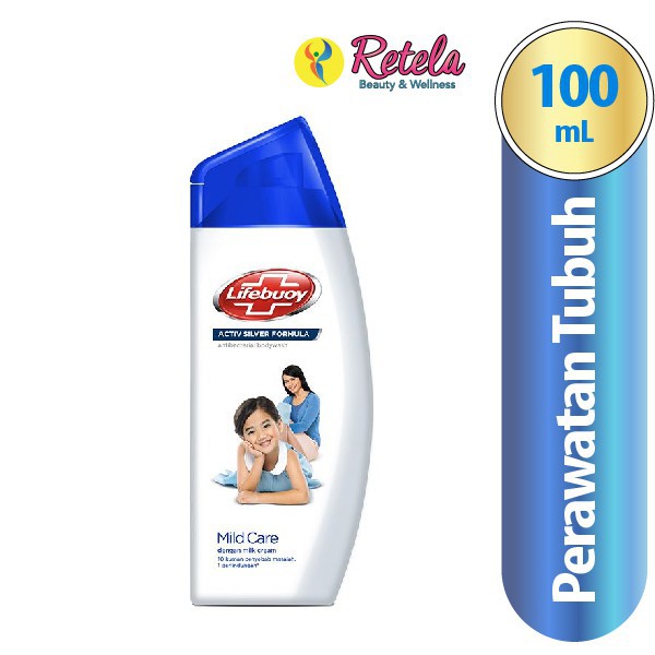 NTL Lifebuoy Body Wash Mild Care 100Ml / Sabun Cair Lifebuoy / Lifebuoy Sabun Cair