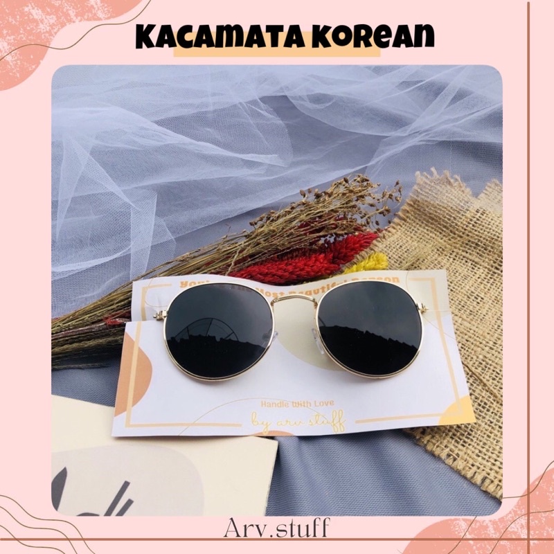 Korean Glasses / kacamata murah sunglasses pantai sunmori kaca mata hitam korea besi kokoh