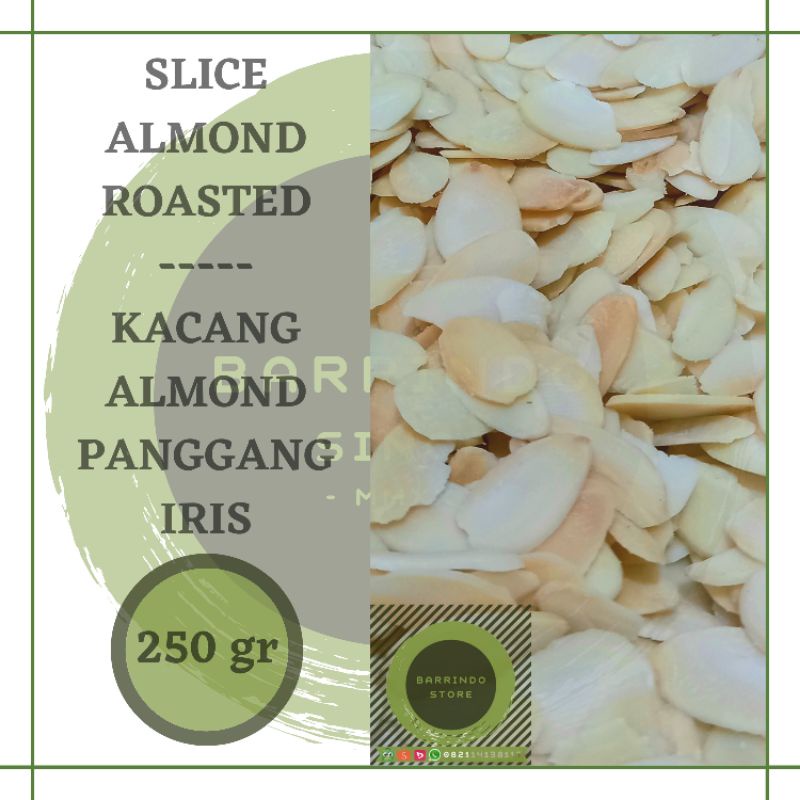 

Kacang Almond Iris Panggang - Slice Almond Roasted 250gr