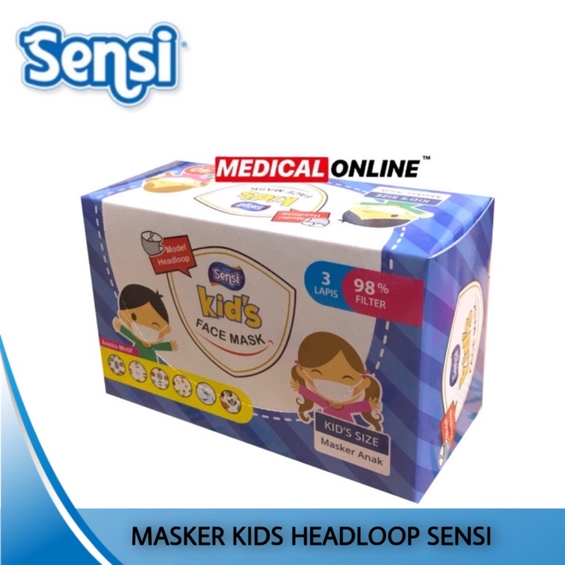 MASKER SENSI ANAK MASKER KARET MEDICAL ONLINE MEDICALONLINE