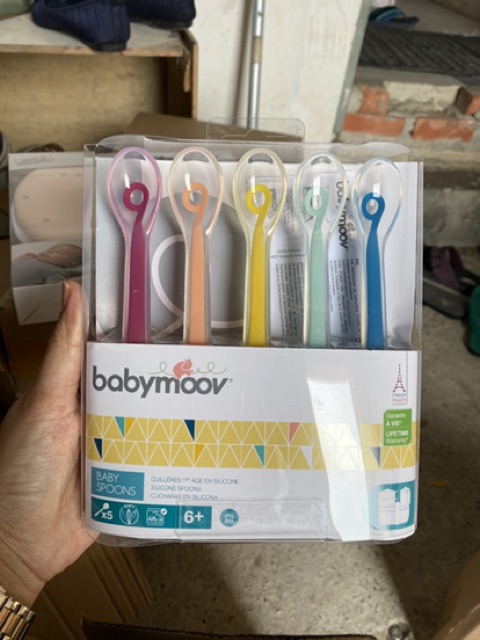 Babymoov Silicone Spoon Mix 5pcs (A102407) - Babymoov sendok bayi