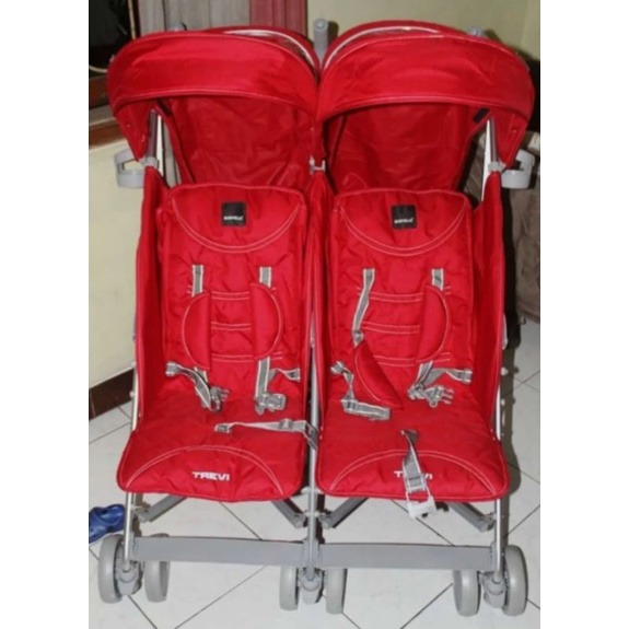 Babyelle S2500 Stroller baby twins anak kembar-red