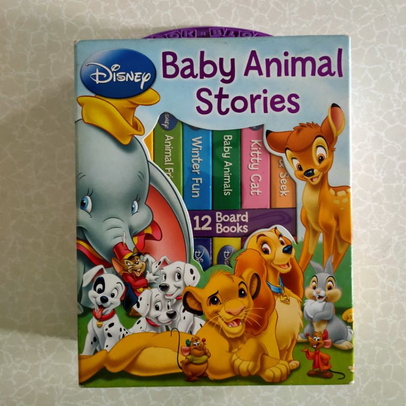 PRELOVED 97% MULUS ❤️(Liat Foto utk Kondisi) BOOK BLOCK BOXSET : BABY ANIMAL STORIES(12 BOARD BOOKS)