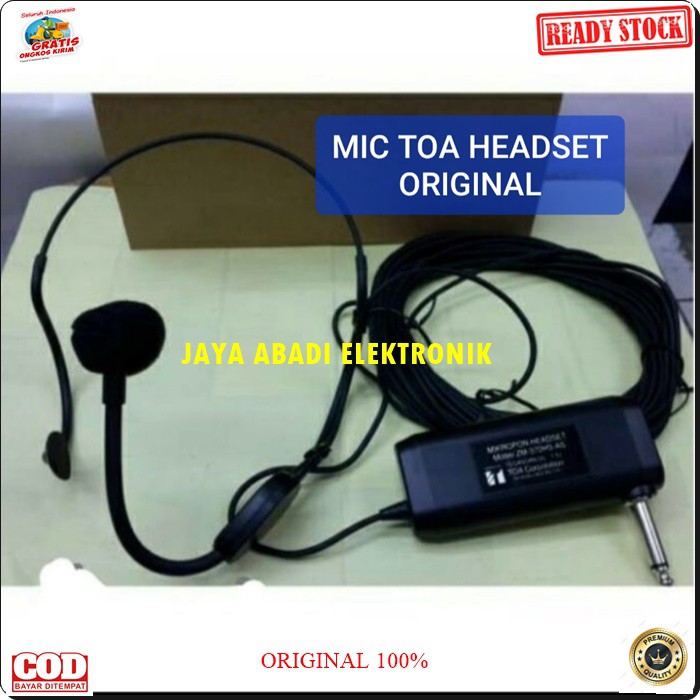 G01 TOA MIC HEADSET 10 METER MIKROPHONE AUDIO MIK BANDO KABEL PANJANG CABLE CONDENSER PEKA SENSITIF ELECTRIK MIKROPHONE VOKAL PROFESIONAL UNIVERSAL BISA DIPAKAI KESEMUA KE ALAT AUDIO MENGGUNAKAN BATERAI A2