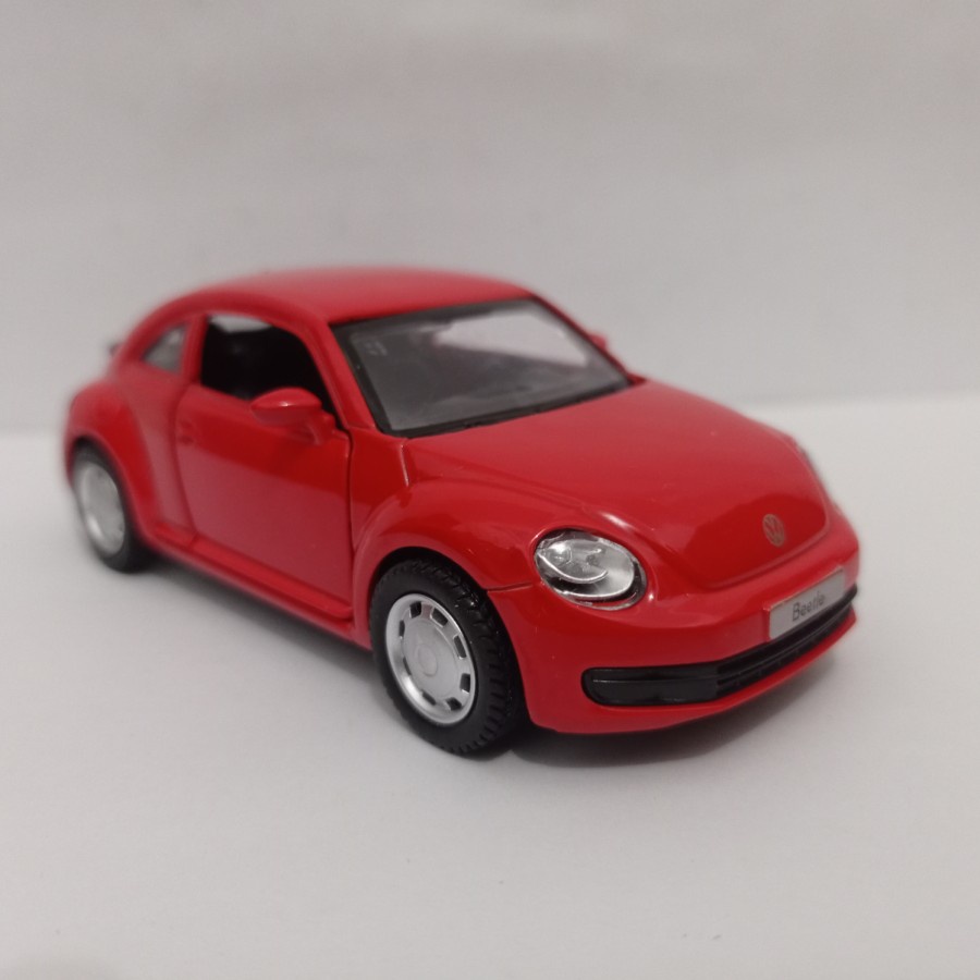 DIECAST VW KODOK VOLSKWAGEN THE BEETLE RED SKALA 1:38 APOLO