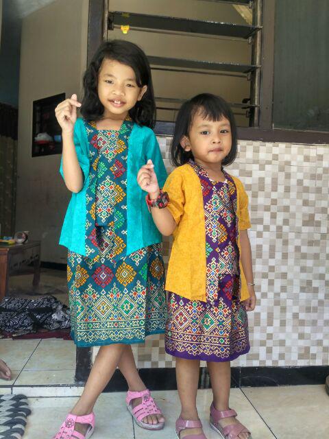 Kebaya Kutubaru Batik Anak