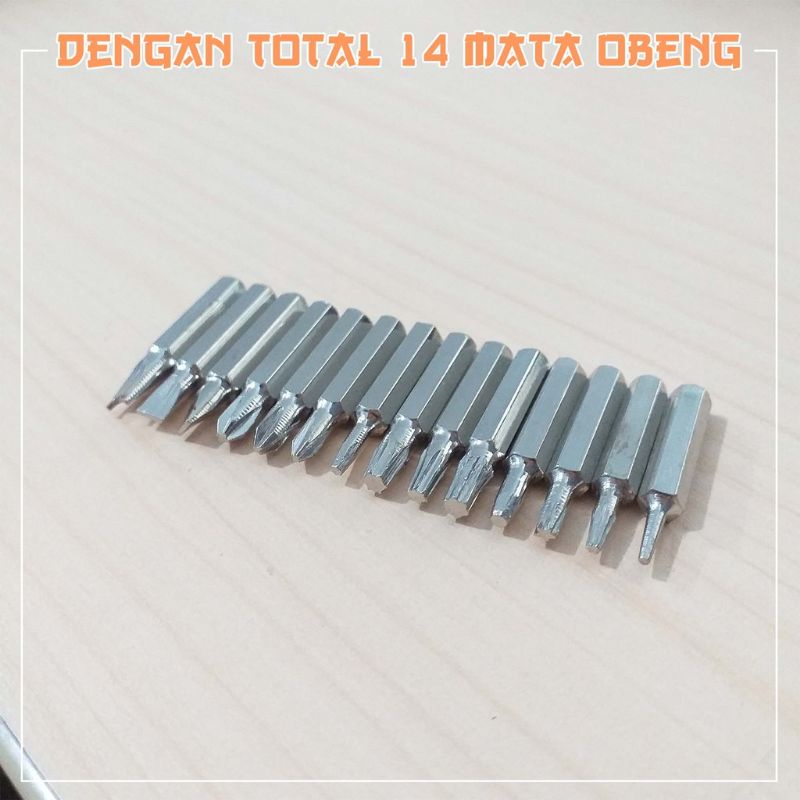 Medan Termurah Obeng lengkap Obeng murah Obeng Set 16in1 Mini Tool