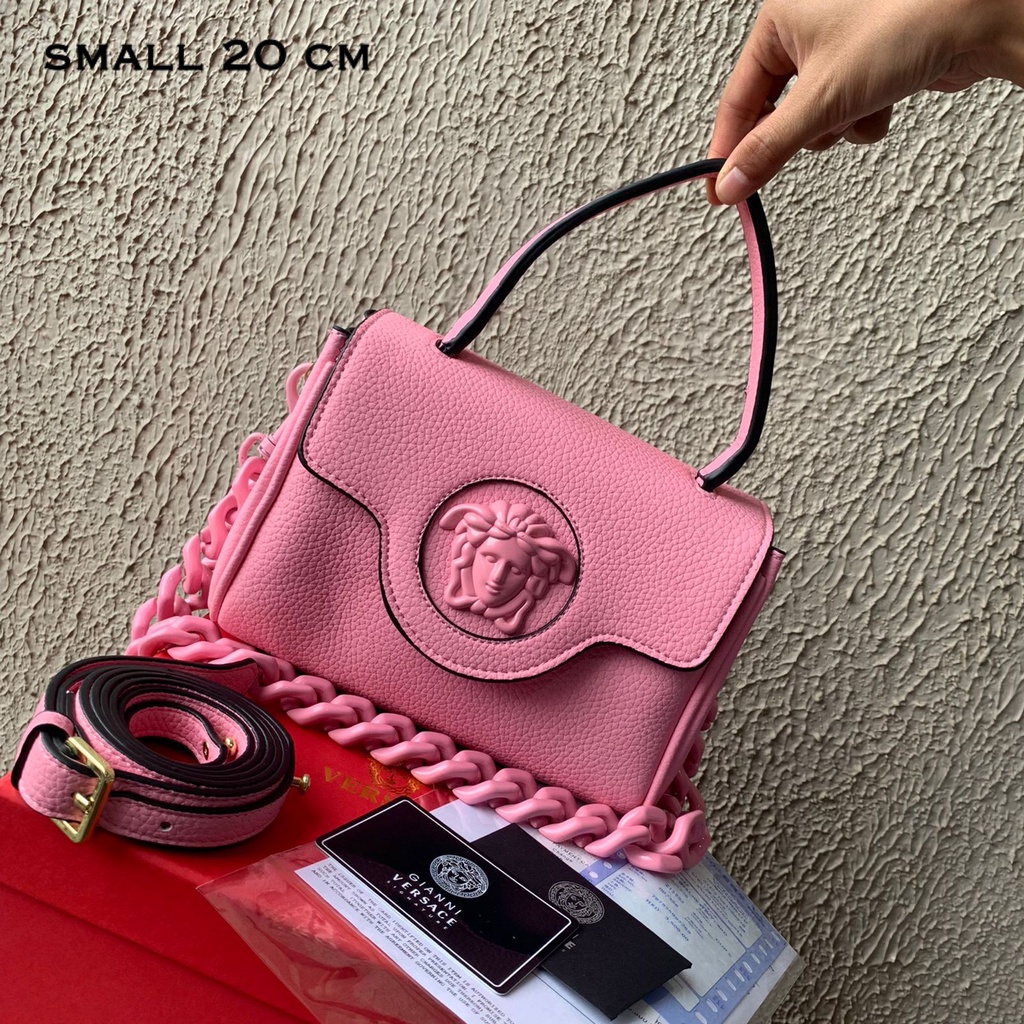 (20 CM) (MICROCHIP) LUXY LX2273 TAS HANDBAG WANITA LA MEDUSA BAG SMALL FULLSET WITH BOX KUALITAS VIP PLATINUM 1:1