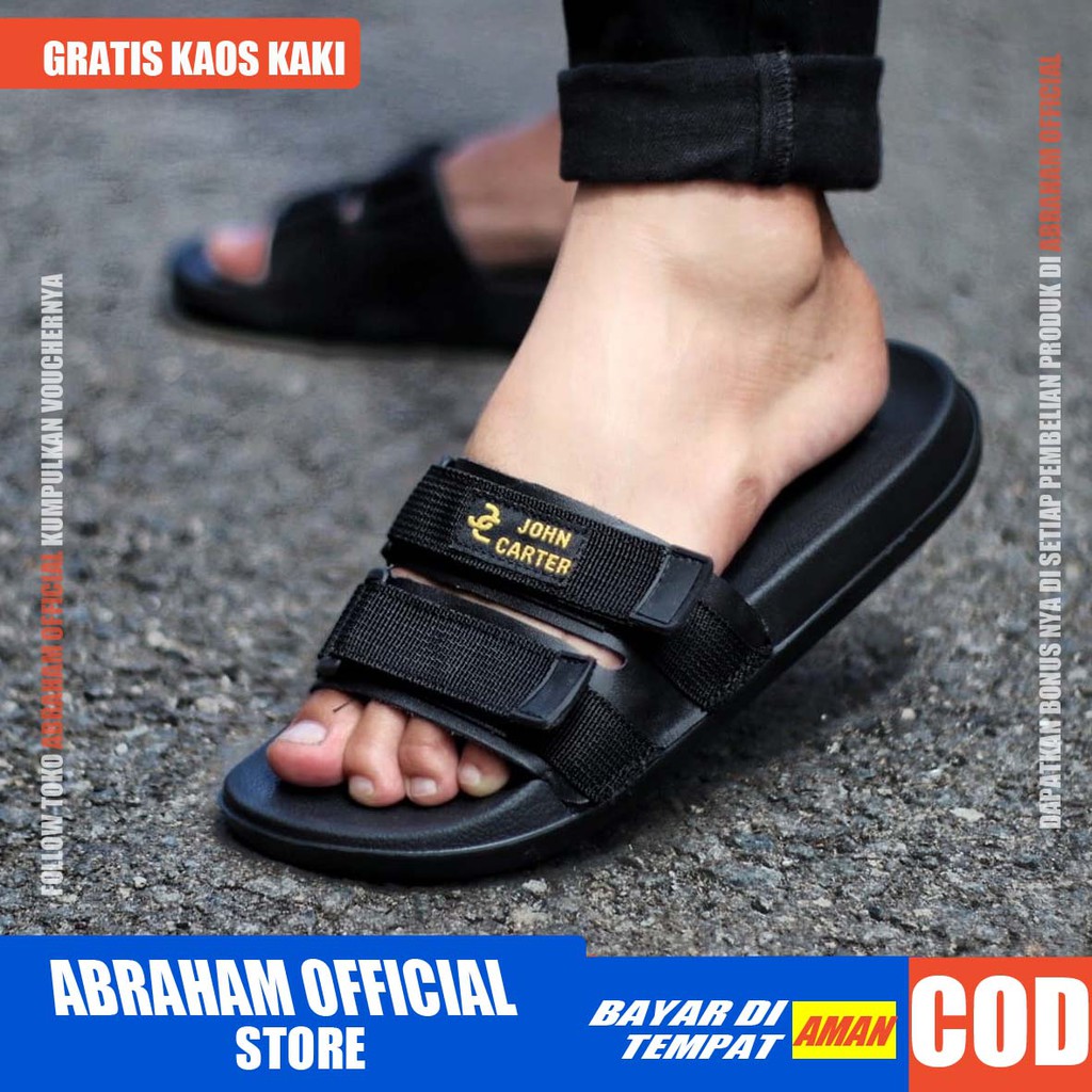 ABRHM x AUDIC Sandal Slide Pria Sandal Slop Pria Keren Sendal Selop Cowok / Cowo Keren Ori Kekinian