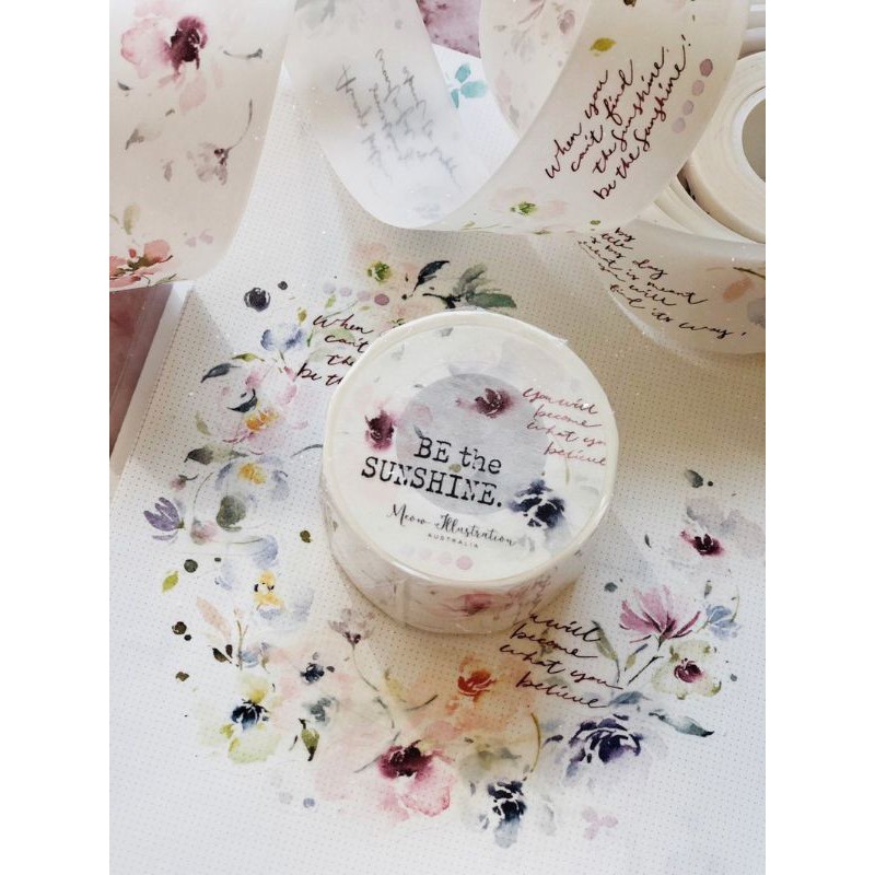 

Sample Be The Sunshine Paper Tape by Meow Illustration perloop