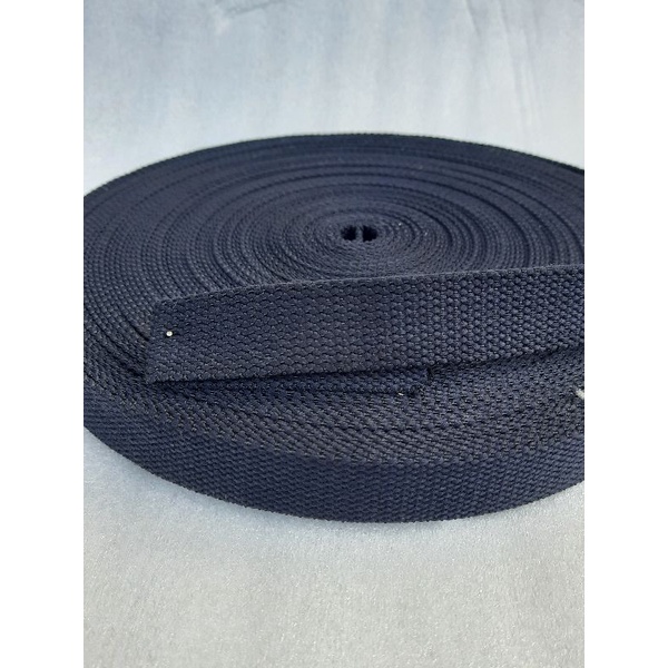 webbing katun tali webbing tas bahan katun lebar 2.5cm jual/roll