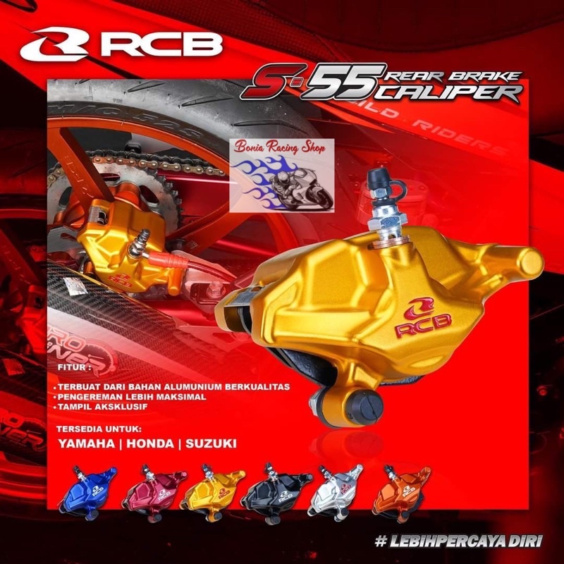 Kaliper Belakang RCB S-55 / S2 FU,CB150,CBR,TIGER,SONIC,MX,MX KING,VIXION,CRF