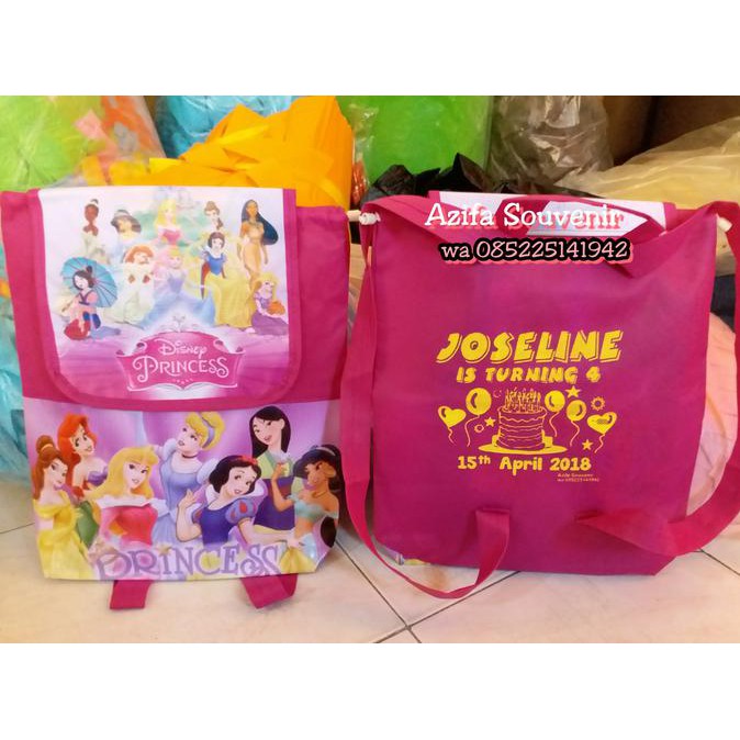 

Goodie Bag Tas Souvenir Kado Hadiah Ulang Tahun Anak Ransel Banner