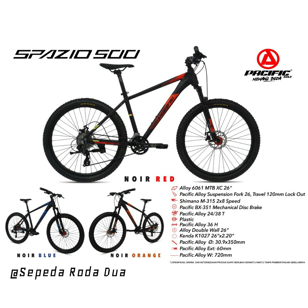 Sepeda MTB Pacific 27.5" Spazio 500
