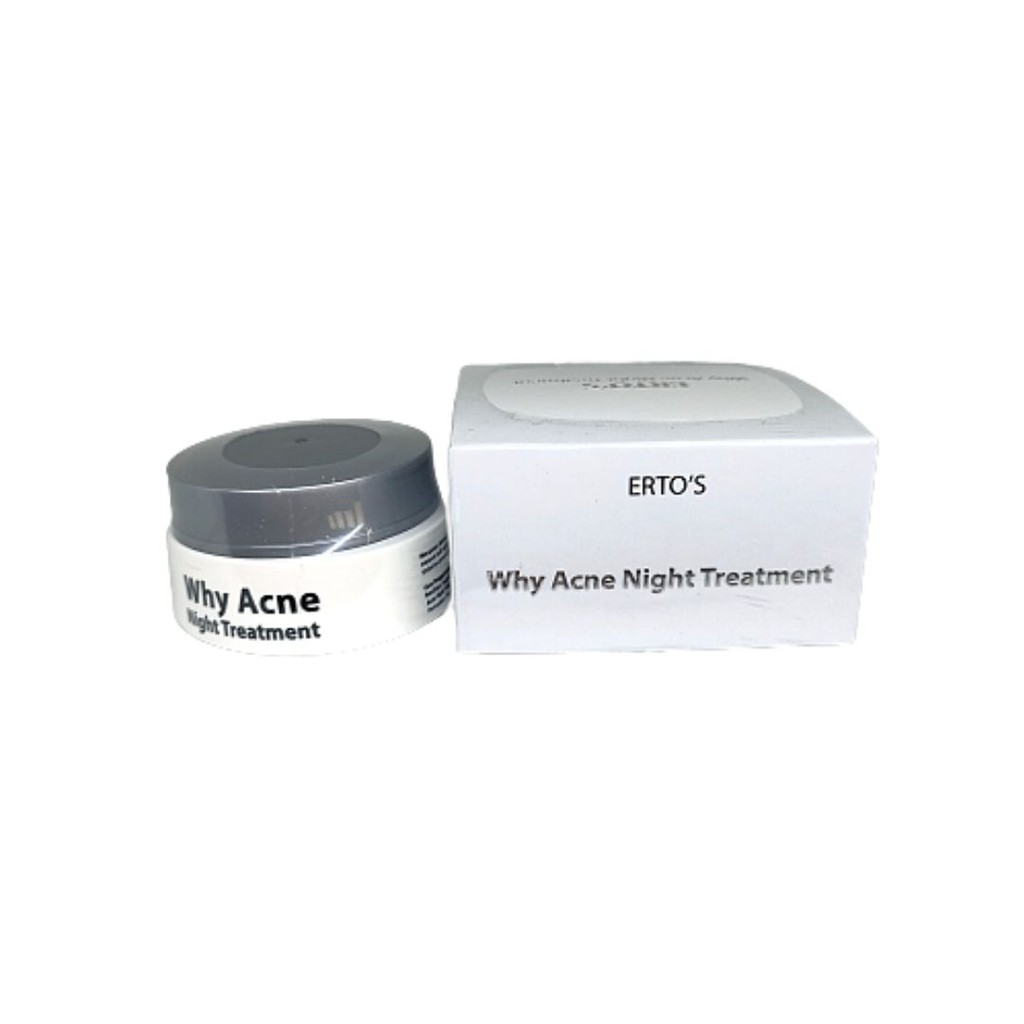 ERTOS WHY ACNE NIGHT TREATMENT SKINCARE BPOM CREAM MALAM PERAWATAN KECANTIKAN WAJAH ORIGINAL BPOM