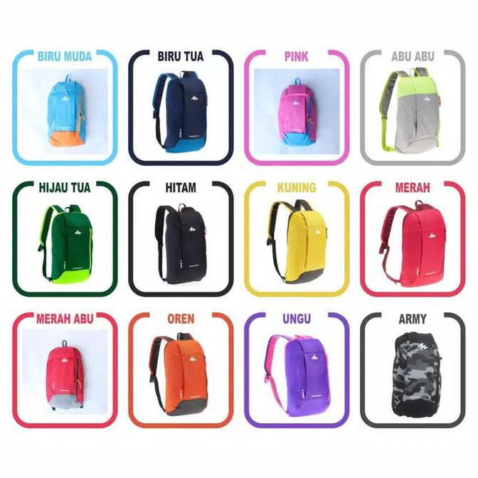 Kualitas Terbaik TAS RANSEL PRIA SPORT QUECHUA COCOK SPORT MAUPUN TRAVEL ON SALE