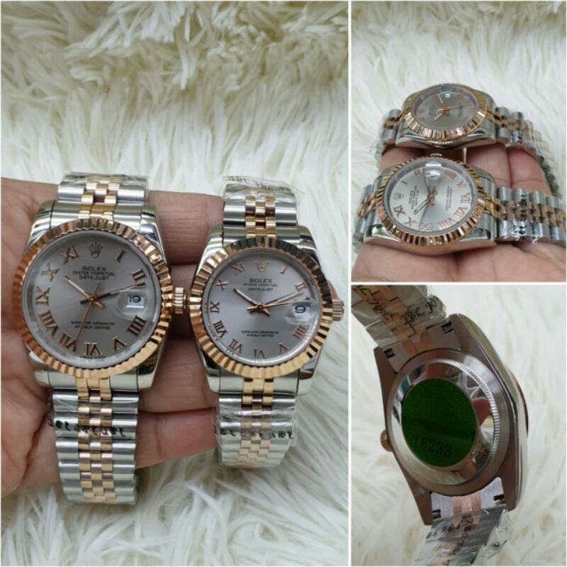 jam tangan couple rolex datejust mesin automatic kualitas original