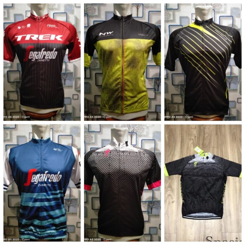 jersey sepeda roadbike import ketat resleting full