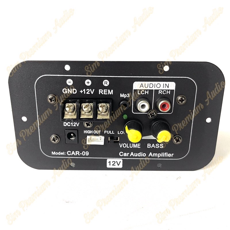 Power Kit Mesin Car09 Mini 12 Volt Basstube Subwoofer Mobil Car 09 BARU