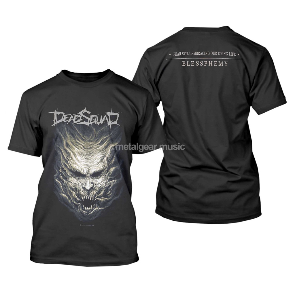 Metalgear merch Original Tshirt Deadsquad - Blessphemy Kaos pria Original 100%