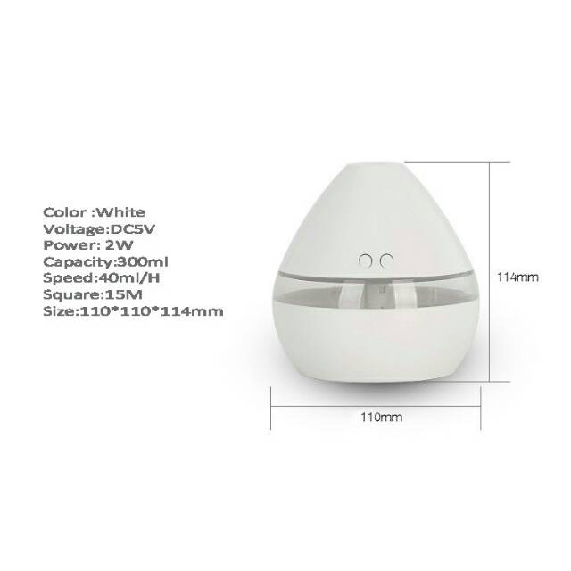 Humidifier Night Light 300ml - HUMI H296