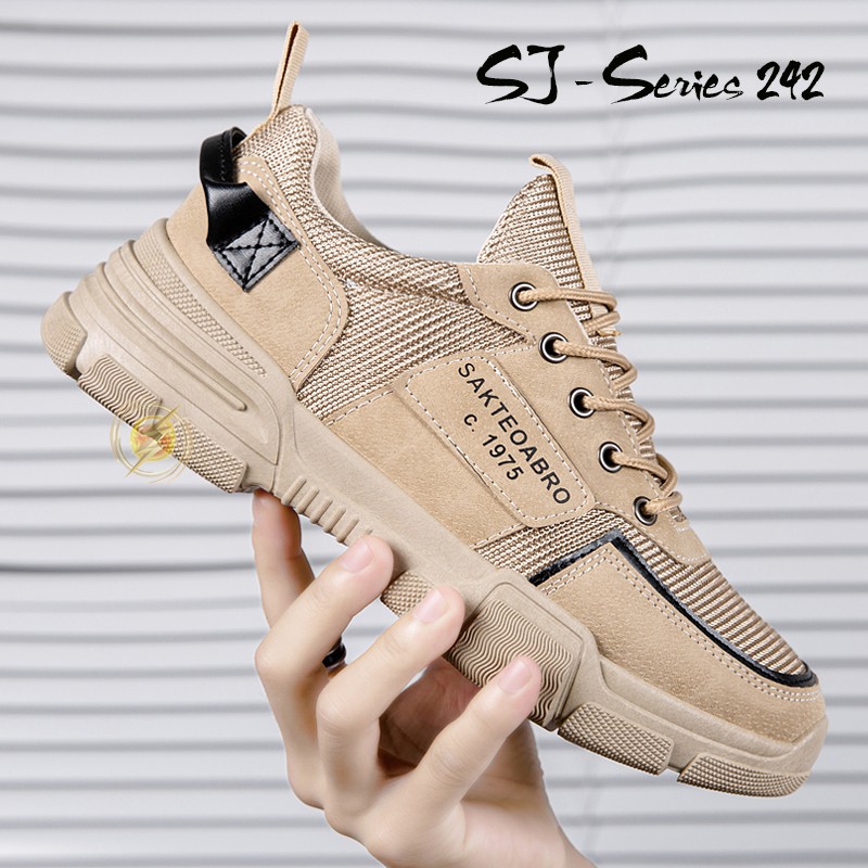 [MON.A] Sepatu Sneakers Pria Casual Hangout Trendy Import Premium - 242