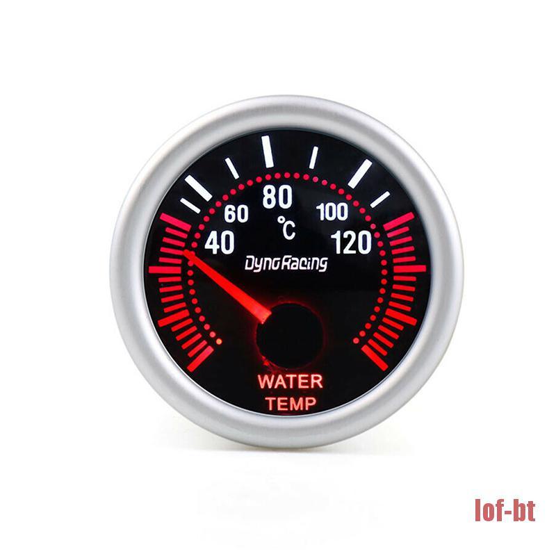 [lof-auto] 52mm White LED Water Temperature Temp Gauge Meter with Sensor Smoke Face Tint