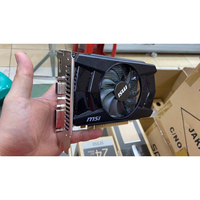 VGA MSI GTX 750TI 2GB DDR5 SINGLE FAN NO PIN POWER