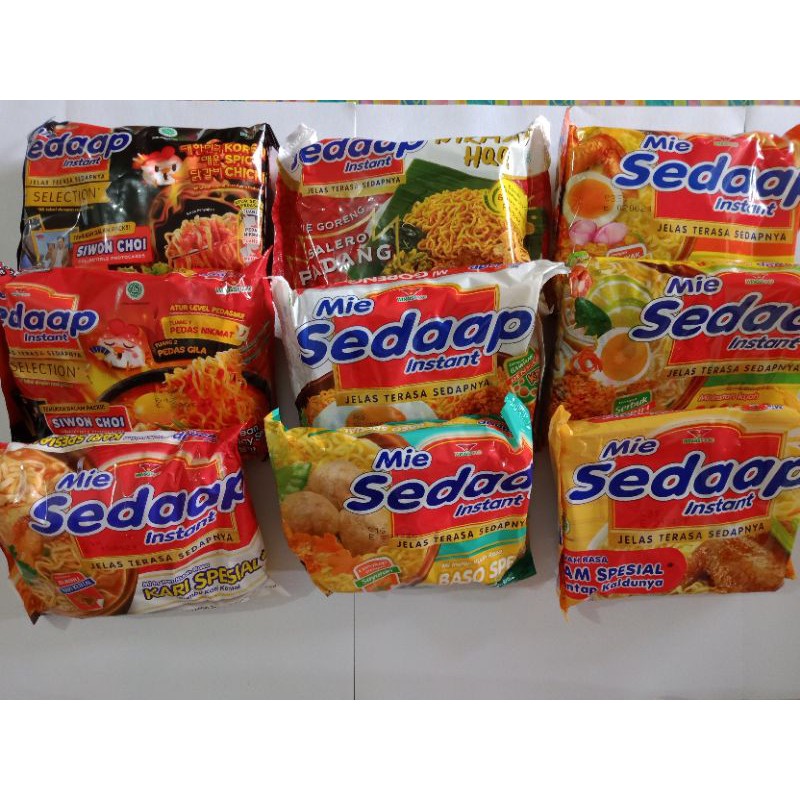 

Mie sedap mie instan all varian lengkap