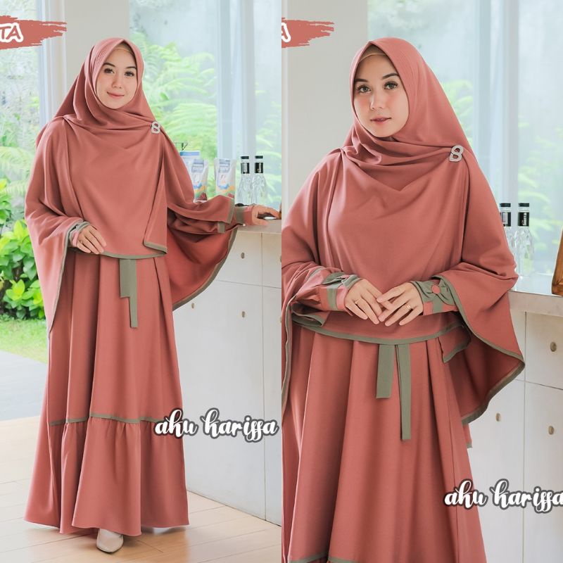 Maharani set syari original by aku karissa, original aku karissa