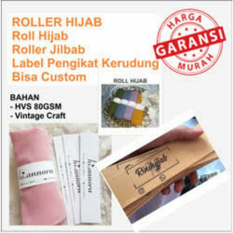 

CETAK Roll Hijab / Roll souvernir / Roll siluet custom size