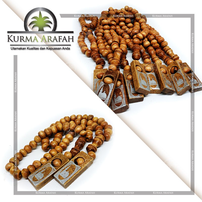 Tasbih Kayu 33 Per Kodi (20 Pcs)